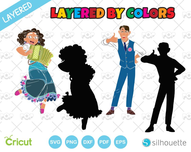 Disney Encanto 150 cliparts bundle, SVG cut files for Cricut / Silhouette, instant download