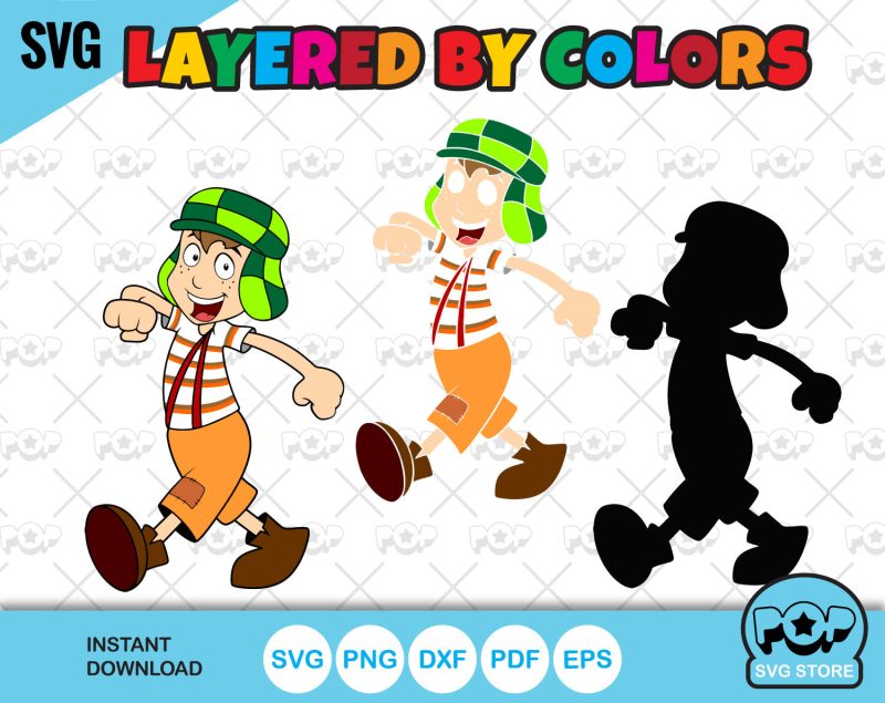 El Chavo Del Ocho clipart set, El Chavo SVG cut files for Cricut / Silhouette, instant download