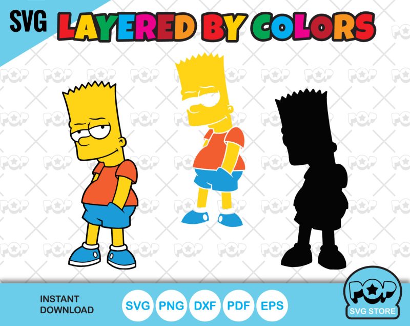 The Simpsons clipart bundle, The Simpsons SVG cutting files for Cricut / Silhouette, instant download